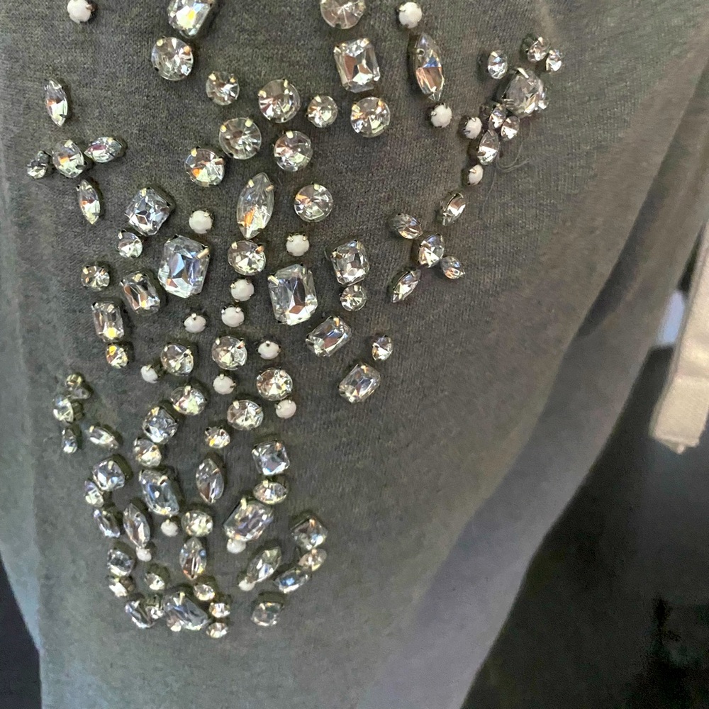 Express Rhinestone Embellished Sweat Pants